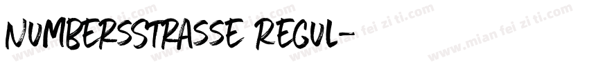NumbersStrasse Regul字体转换